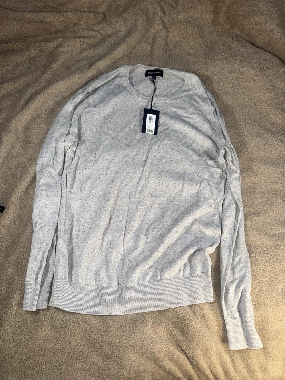 Bonobos Men’s Long Sleeve Grey Lightweight Men’s Medium